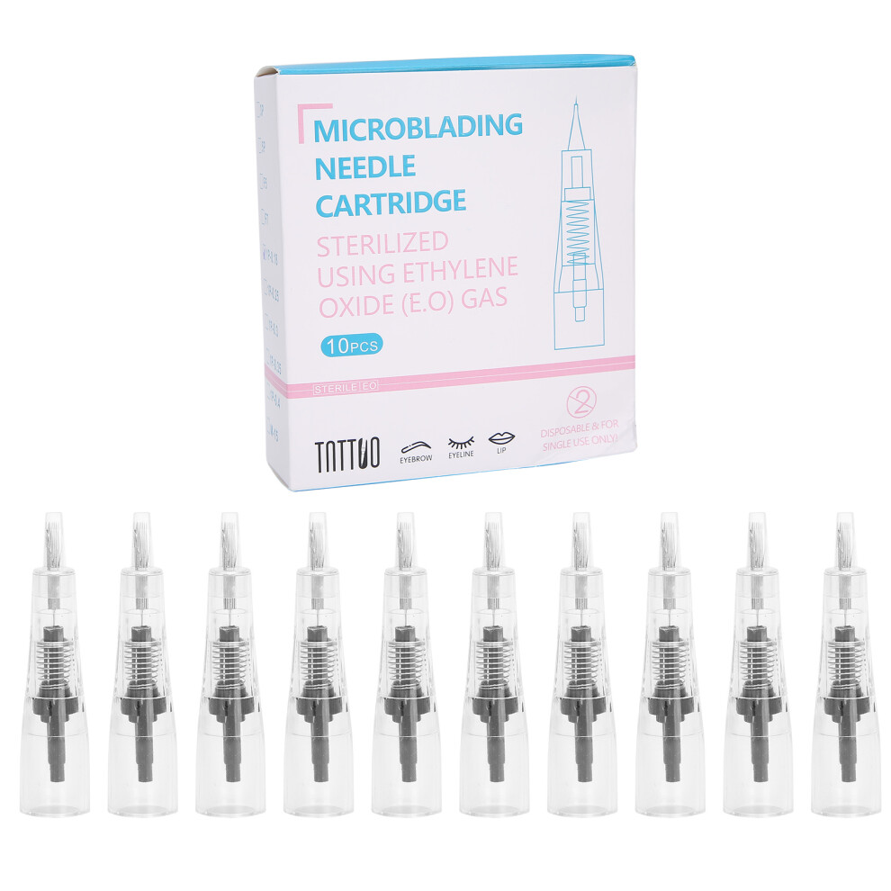 Disposable Individually Packed With Expiration Date Lot Number Bayonet Needle Pre Sterilized Permanent Makeup Cartridge Microshading Cartridge Needle