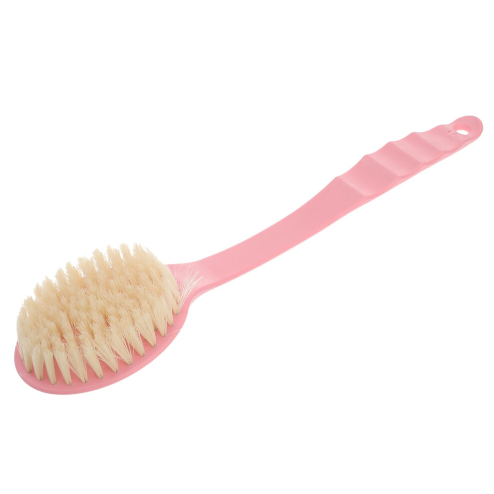 Back Scrubber with Long Handle Soft Bristle Bath Brush for Deep Exfoliation and Lymphatic Massage Random Color
