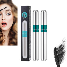 Waterproof Mascara with Dual Brush Design, 2 in 1 Curl and Length, Long Lasting Silk Fiber Lash