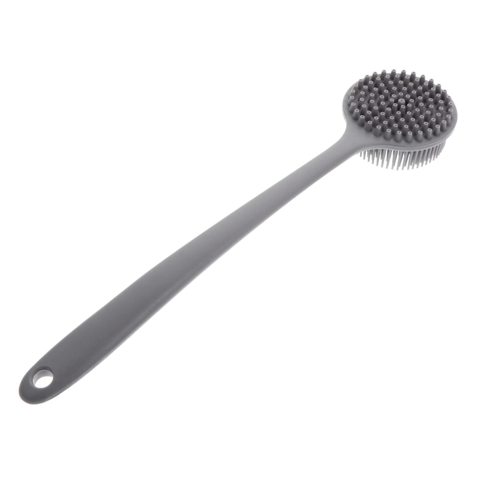 Long Handle Bath Brush Back Scrubber for Shower with Soft Bristles and Ergonomic Comfort Grip
