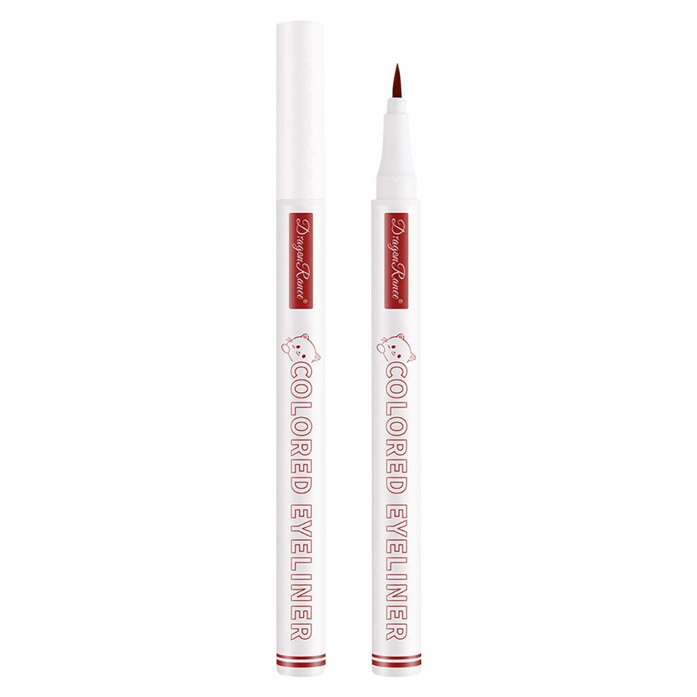 Liquid Eyeliner Pen Waterproof QuickDry Precision Tip Vivid Color SmudgeProof 1ml White