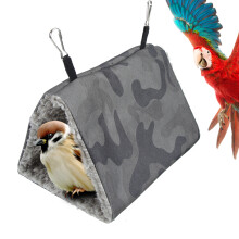 Flauschiges Plüsch-Vogelzelt-Hängemattennest für Käfige, warmer Platz, hochwertiges Material, einfach aufzuhängendes Nestbett mit Haken,