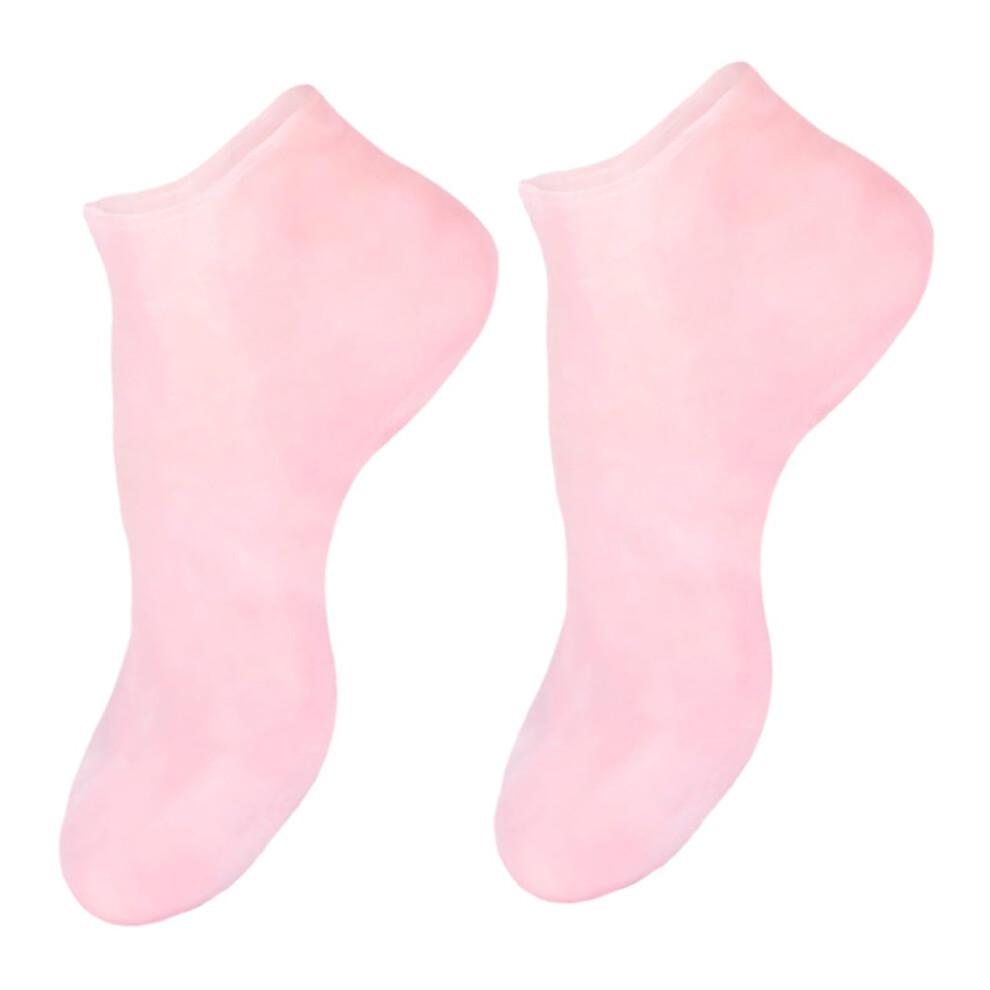 Moisturizing Gel Socks for Dry Cracked Feet with SEBS Cushioning and Heel Protection