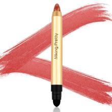 Eyeshadow Stick Waterproof Long Lasting 2in1 Glitter Eyeshadow and Eyeliner Pen with Sponge 04#