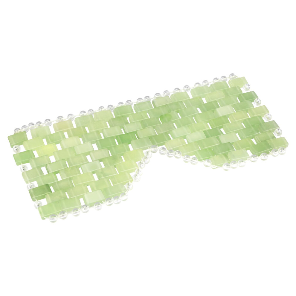 Jade Eye Mask with Weighted Comfort and Hot Cold Therapy for Puffiness, Wrinkles, Migraine Relief
