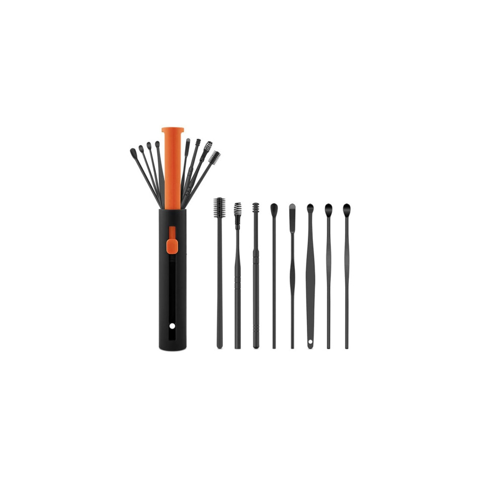 Earwax Removal Products 8Pcs/Set Ear Wax Pickers Steel Earpick Wax Remover Ear Pick Cleaner Ear Cleaner Spoon Care Ear Clean Tool