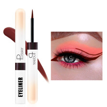Liquid Eyeliner Waterproof Brown Quick Dry Long Lasting Ultrafine Tip for Precise Eye Makeup