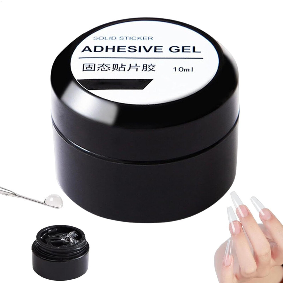 Solid Nail Glue Gel for Press On Nails 10ml LongLasting Transparent Adhesive for Fake Nails