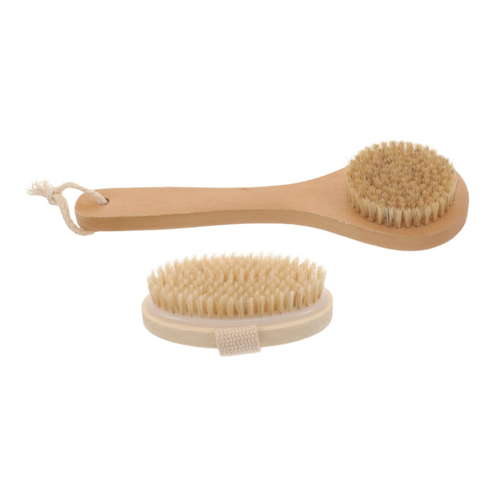 2pcs Soft Bristle Bath Brush for Adults Gentle Exfoliating Shower Body Scrubber
