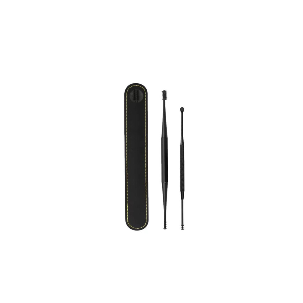 Earwax Removal Kit with DualHead Rotary Spoon, Spiral Ear Cleaner for Dry and Wet Wax