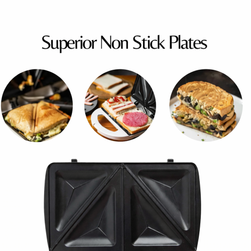 Zaprix Domestic 2 Slice White Sandwich Maker 750W 2