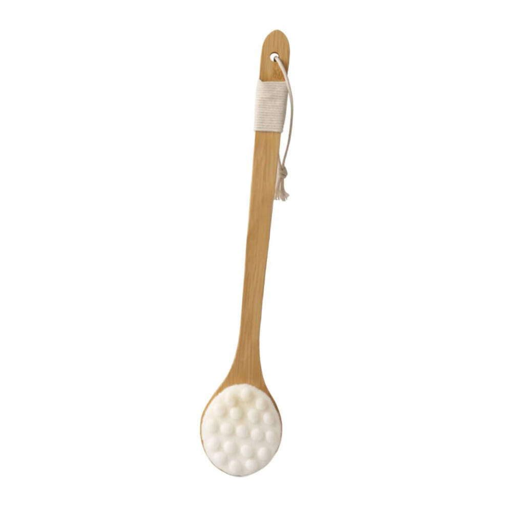 Bath Brush with Ergonomic Long Handle for Gentle Skin Exfoliation and Back Scrubbing in Shower