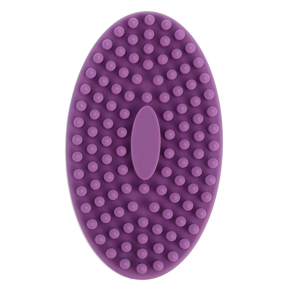 Silicone Shower Brush with Soft Bristles for Gentle Skin Exfoliation and Full Body Bath Scrubber