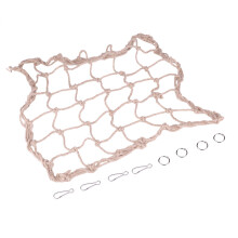 Fuglehængekøje til papegøjeklatring, vævet klatrenet med naturlig hampereb, holdbar, tyggefast, hængestigehabitat, giftfri, miljøvenlig, nem