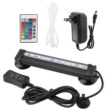 Luce LED per acquario, luce subacquea sommergibile con cambio di colore, telecomando e luminosità regolabile, luci per acquario in vetro di