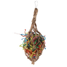 Parrot Foraging Toy Safe To Play Bird Rope Perch Mental Stimulation Shredding Stimulation Durable And Safe Materials Colorful Bird Chewing Bird Cage
