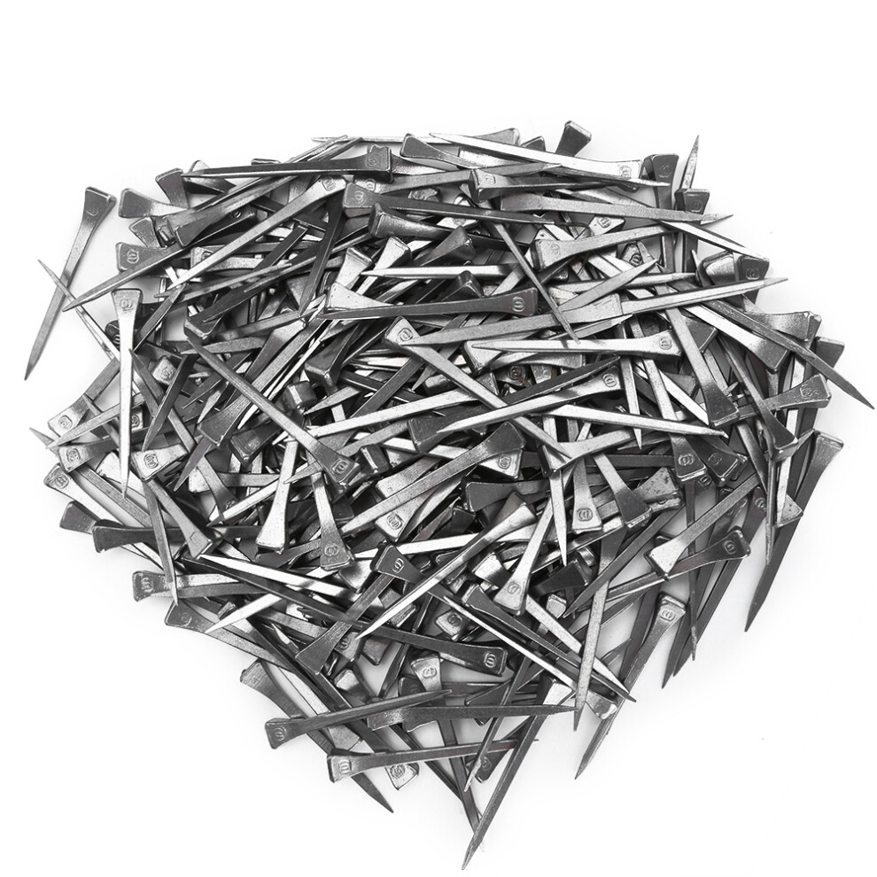 Carbon Steel Horseshoe Nails For Equestrian Use, Rust And Corrosion Resistance Secure Firmly Fastening Tools, Cold Rolled Steel Sharp Bevel Nails For 9147006400098
