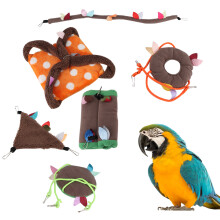 Double Layer Pet Hammock Jungle Suit With Swing And Tunnel Soft And Warm Bed For Sugar Glider Hamster Bird Cage Accessories Easy Installation