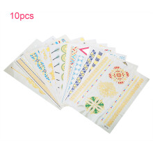 Flash Tattoo Stickers Metalliska Vattentäta Glitter Tillfälliga Tatueringar För Kvinnor Högkvalitativa Långvariga Giftfria Premiumdesign