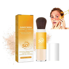 Mineral Sunscreen Powder SPF 50 Oil Control Setting for Makeup Matte Finish 2 Pack