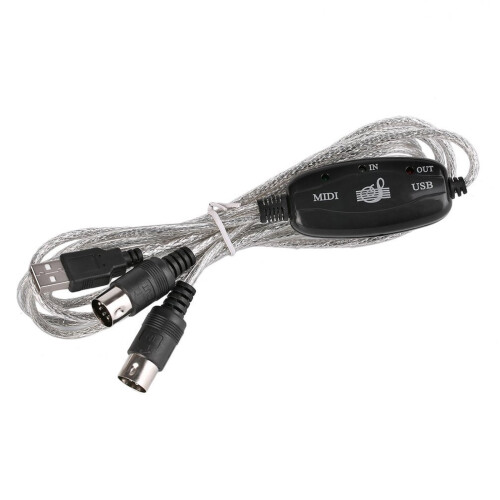 Studio USB 5PIn Converter Cable 2 Channel For PC Laptop Music