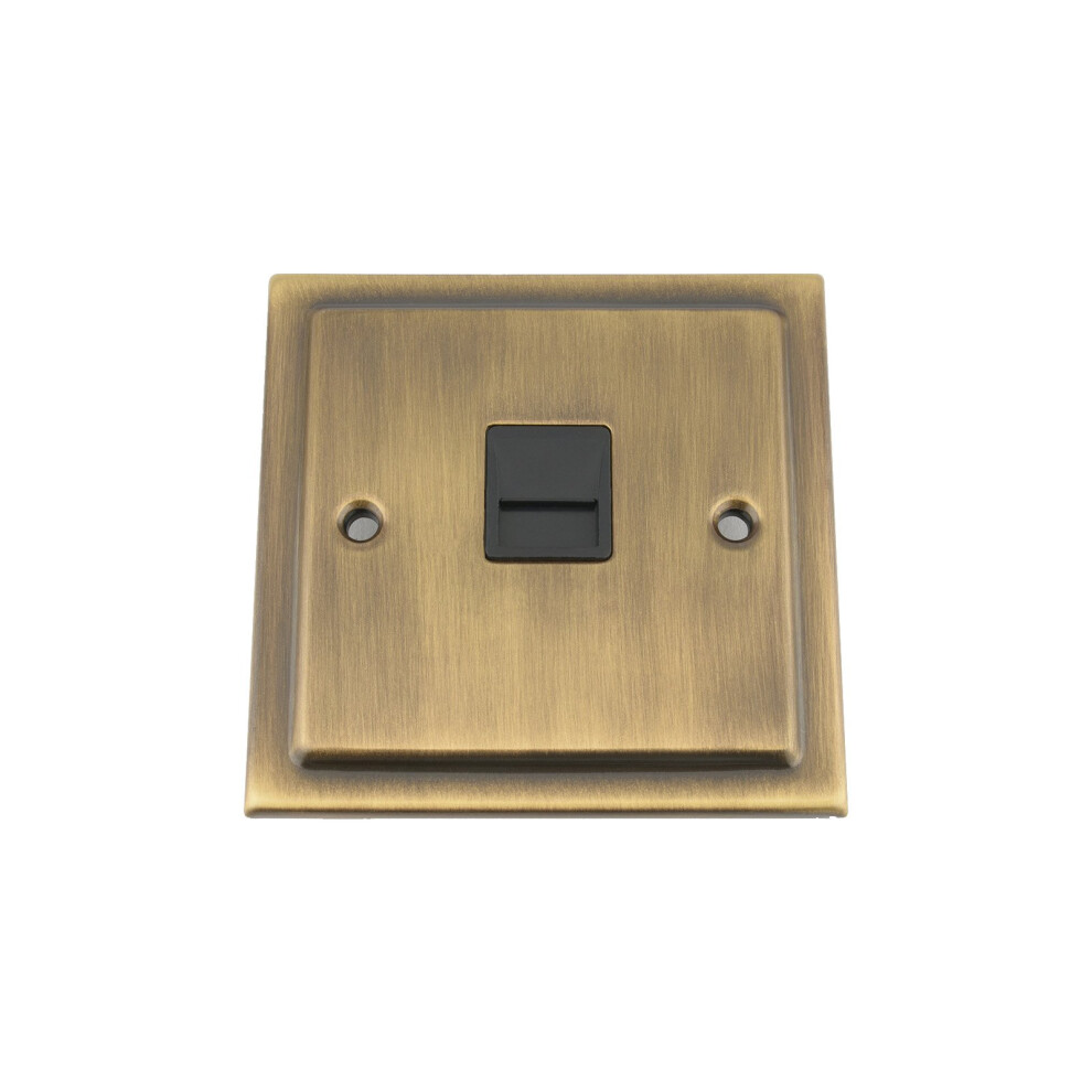 Master Telephone Bt Plug Socket - Victorian - Antique Brass 639713748604