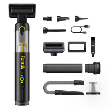 Fanttik Slim V10 APEX Cordless Car Vacuum, 4-in-1 Portable Mini Handheld Vac, 19kPa Suction Power, Upgraded Smart Digital Display, 2 Suction Modes for