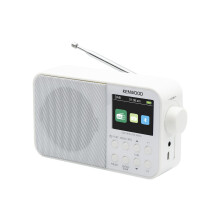 Kenwood CR-M30DAB-W Portable DAB+ Radio with Bluetooth, Built-in Battery & 6.1 cm Colour Display, White
