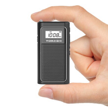 TOMASHI Mini FM Radio with USB Charging, Tiny Digital Radio with SD Card Slot ? Compact and Lightweight