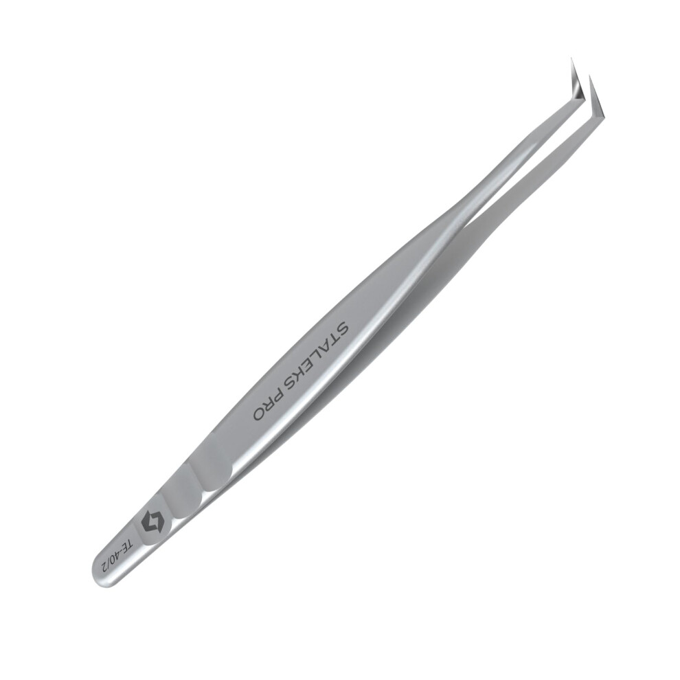 Staleks Pro Expert 40 Professional Eyebrow Tweezers Te-40/2