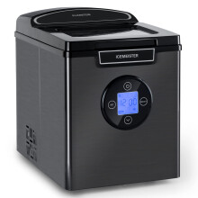 Klarstein 1.8L Small Ice Maker Machine, Counter Top Ice Machine For Home and Kitchen, Fast Operation, 12 kg of Large & Small Ice Bullets, LCD Screen,