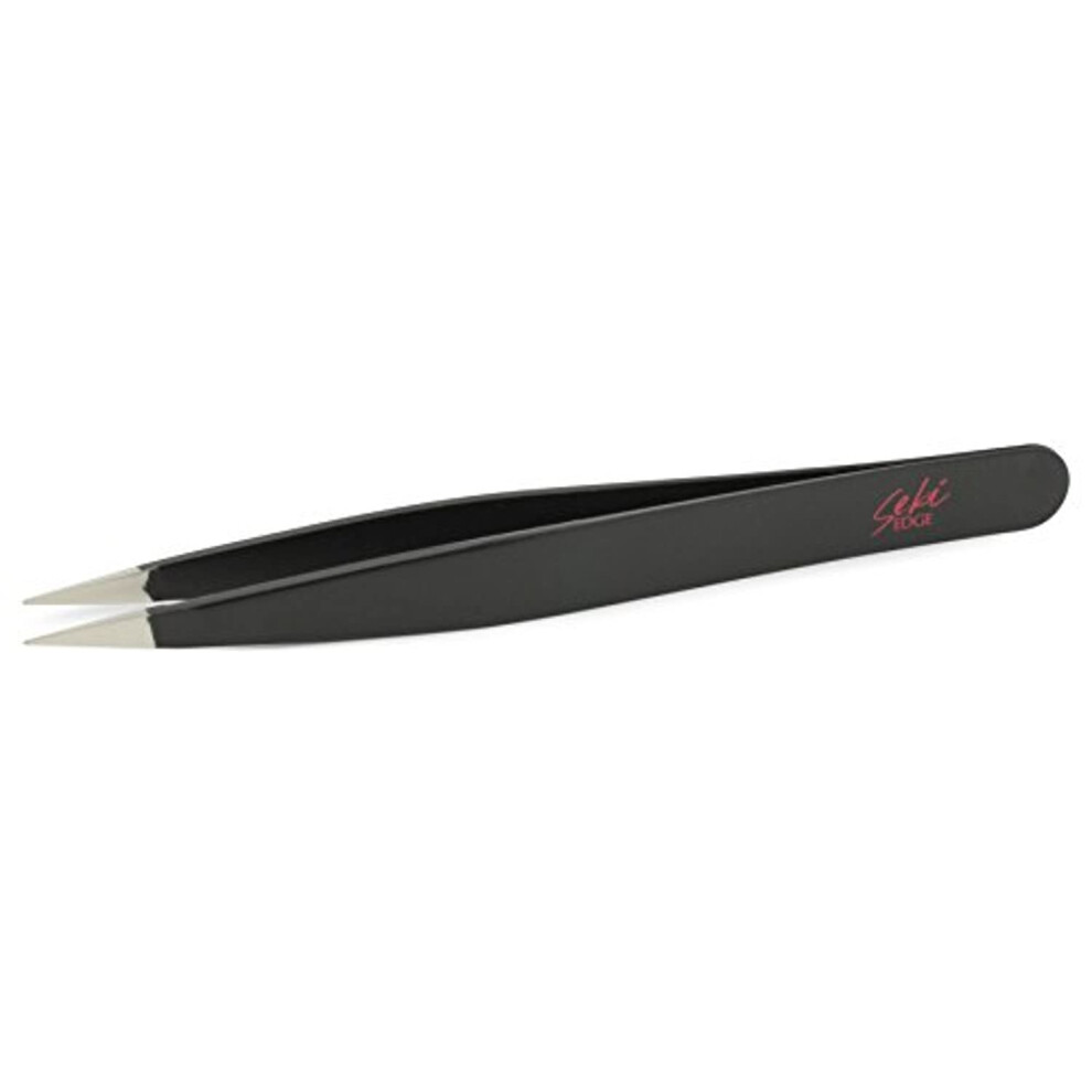 Seki Edge Stainless Steel Point Tweezer, Black By