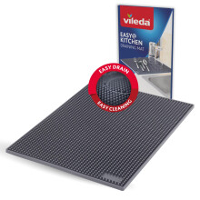 Vileda pos-37056 Dish Drying mat, Plastic, Darkgray