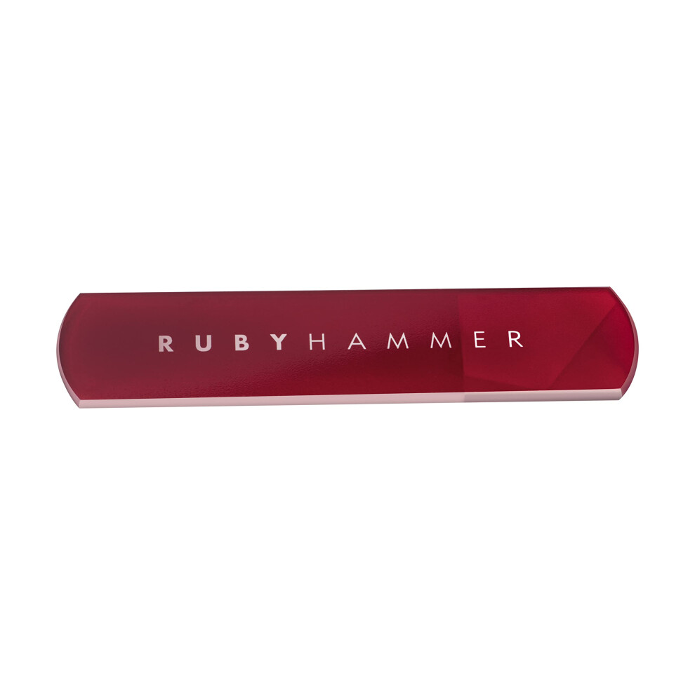 Ruby Hammer Glass Foot File | Professional-Grade | Luxury Glass File For Effortless Hard Skin Removal & Silky-Smooth Feet | Designed By Award-Winning