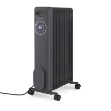 Morphy Richards HeatFlux Digital Oil Filled Radiator, Remote Control, 25m2 Coverage, LED Digital Touch Panel, Eco Mode, Personalised Warmth, Timer,