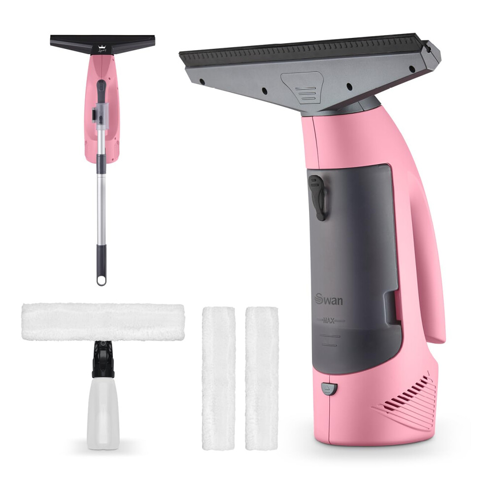 Swan Unisex Pink Tv's Queen Of Clean Cordless Window Vacuum Cleaner - Image 3