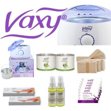 Wax Warmer, Professional Portable Electric Hair Removal Kit Adjustable Temperature waxing Heater Melting Pot with Accessories, Total Body Waxing Spa