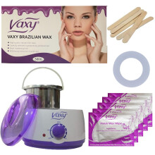 Wax Warmer, Hair Removal Waxing Kit, Electric Pot Heater Melts with Accessories. Painless Rapid Waxing of Face, Body, Bikini Area, Total Home Waxing