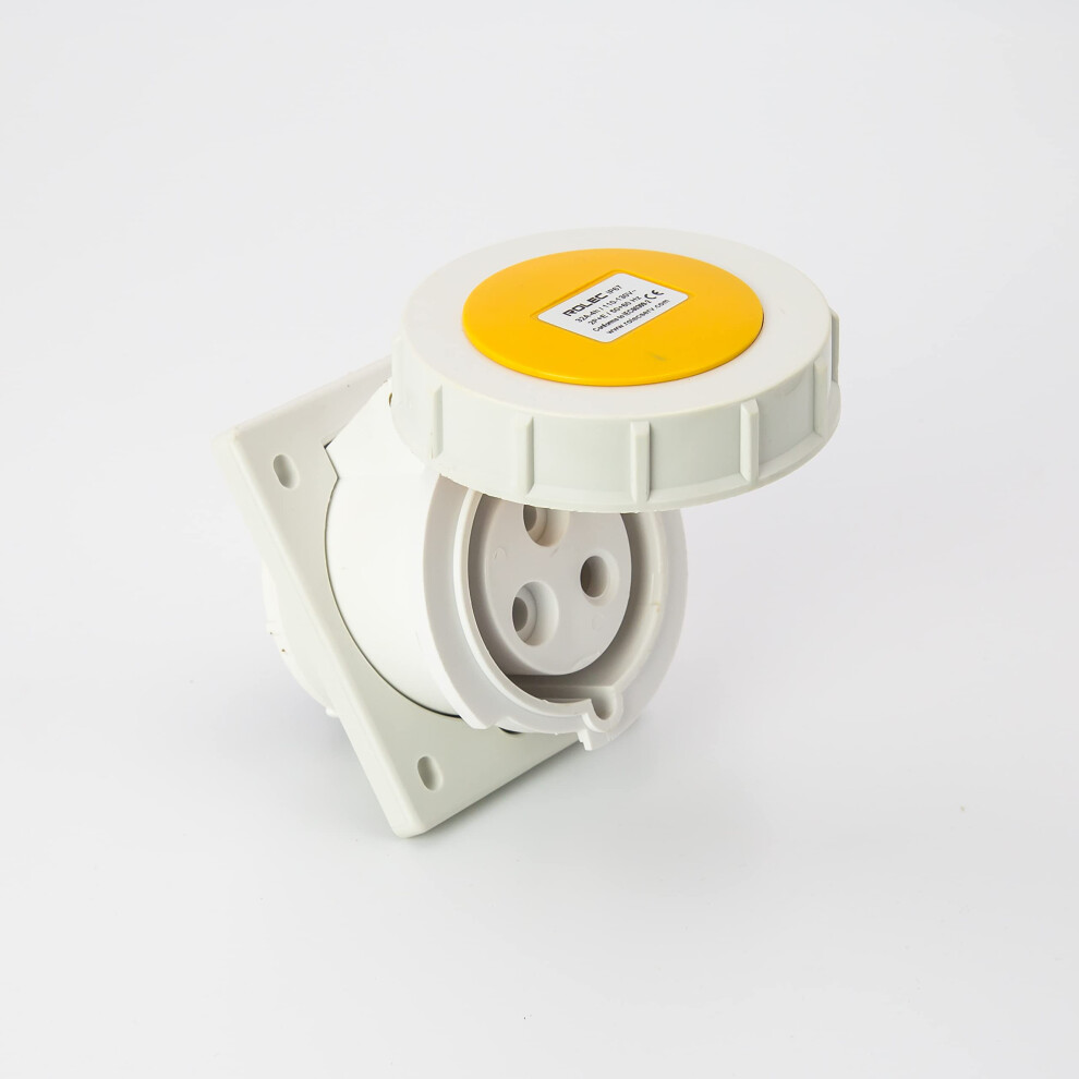 Rolec 32A 110V Angled Panel Mount Socket Ip67 Waterproof 7427004585785