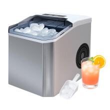 iTOMA Countertop Ice Maker Machine, 2 Sizes of Bullet Ice, 1.3L Auto-Cleaning Ice Maker with Basket and Scoop, for Home/Kitchen/Office/Bar Party Ice