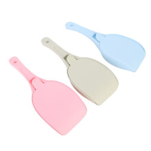 Ergonomic Handle Cat Litter Scoop, Hollow Grid Precision Sifting Lightweight Durable Plastic Scoop with Reversible Argyle Raincoat Design Large Surfac