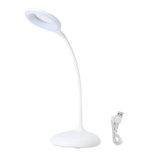 Dimbare LED-bureaulamp, modern design, oogvriendelijke leeslamp, instelbare kleurtemperatuur, flexibele lampvoet, USB-poort, geïntegreerde LED,