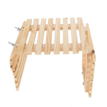 Ponte de madeira flexível para animais de estimação de pequeno porte, decoração para ambientes naturais com estrutura de madeira natural segura