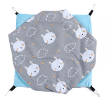 Hamac suspendu en peluche avec boucles en alliage de zinc, hamac double couche pour petits animaux, sac de couchage d'hiver chaud et rétractable,