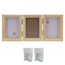 Pet Paw Print Impression Kit, Personalized Gift Keepsake, Handmade Keepsake with Pet Safe Clay, DIY Pet Paw Memory Frame, Premium Look Wooden Display