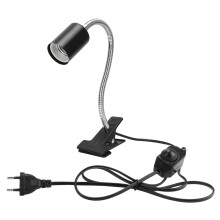Flexible Goose Neck Reptile Heat Lamps UVA UVB Light Lamp with 360 Rotatable Clip Adjustable Temperature Dimmable Switch Ceramic Socket Lighting