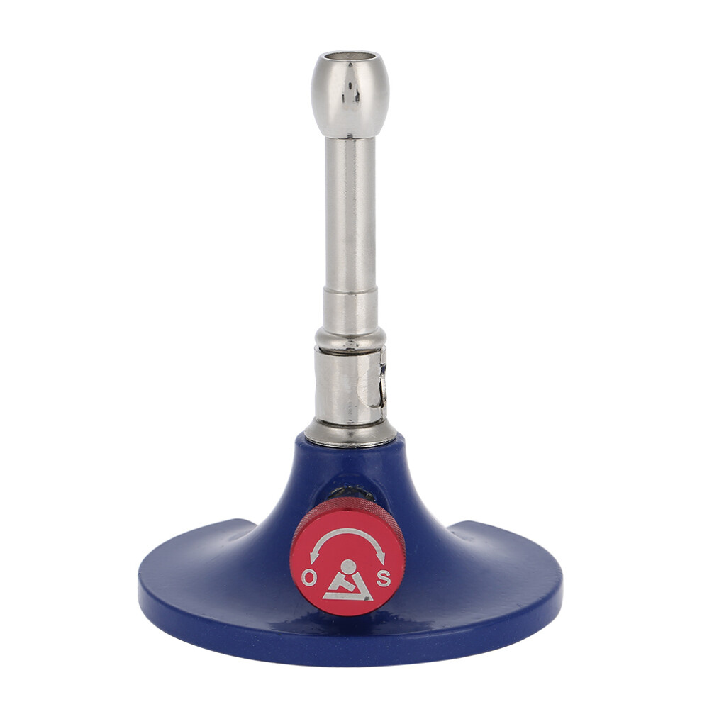 Versatile Rotatable Single Tube Bunsen Burner For Laboratory And Dental Use, With Flame Stabilizer And Air Vent Adjustment, Energy-Saving Design And