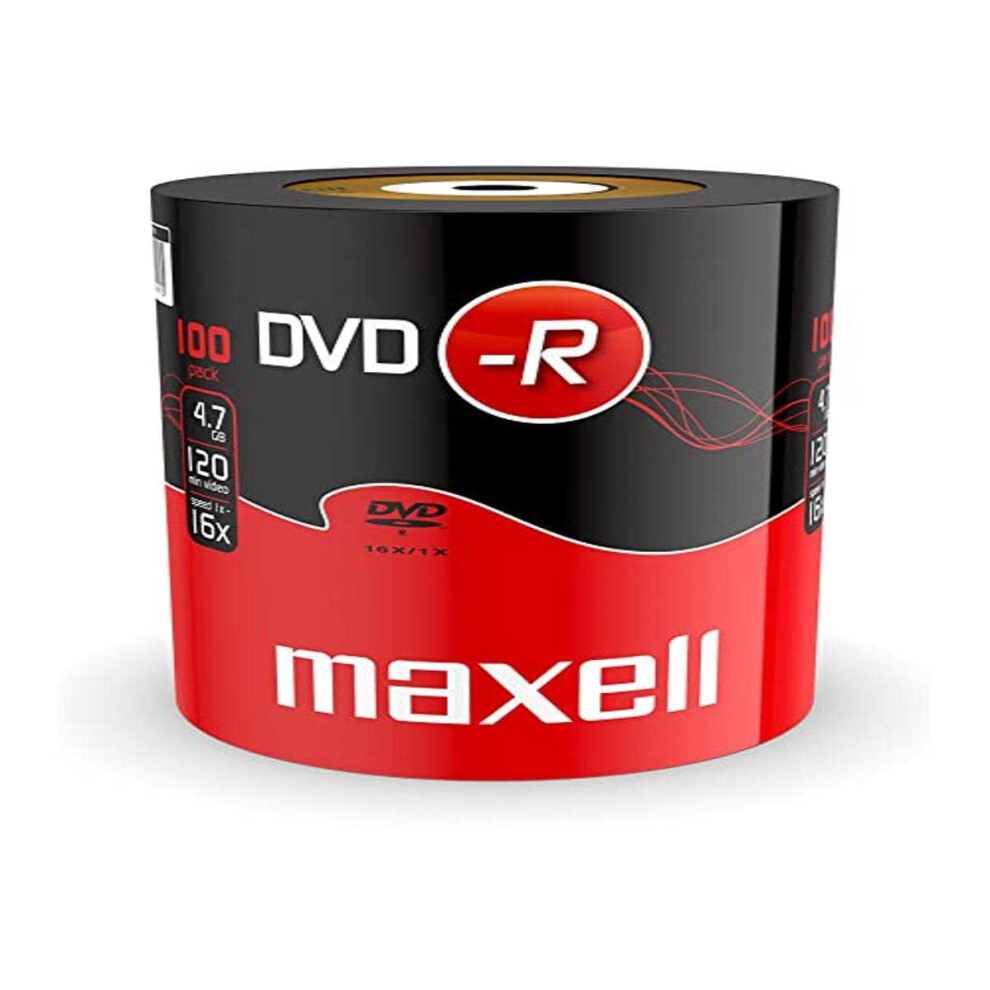 Maxell 275733 Dvd-R 4.7 Gb 16X 120 Min Video (100 Disk Pack - Shrink Wrapped) 5051222469361