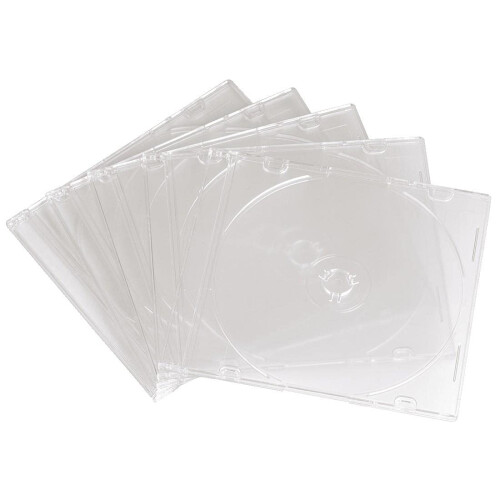 Hama Hama Slim CD Cases | Pack of 25 | Transparent 1