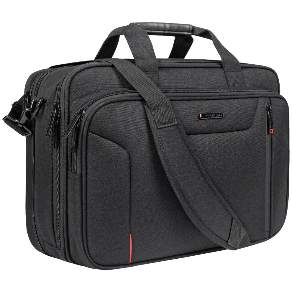 Empsign Laptop Bag 17.3 Inch Briefcase For Men Large Laptop Case Computer Bag Work Bag Messenger Bag For Business? Black 5051221696447
